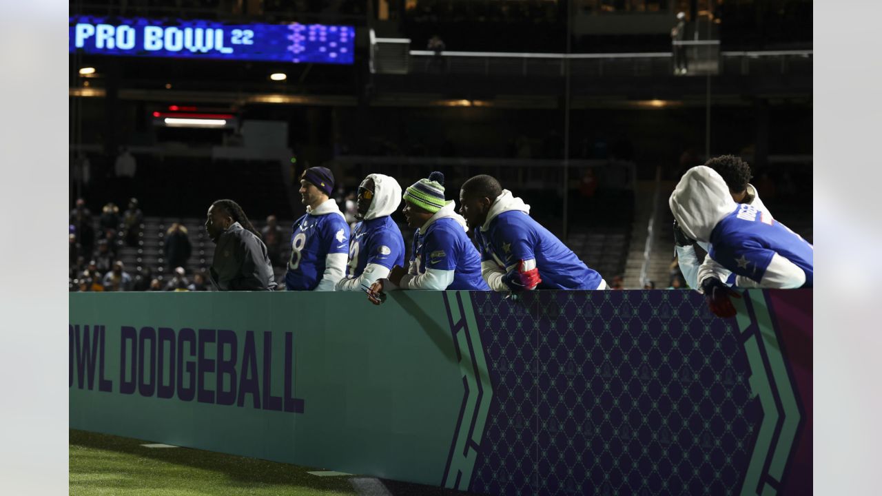 Photos: Alvin Kamara participates in Epic Pro Bowl Dodgeball game