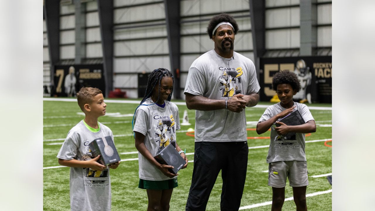 Cam Jordan talks training camp, community at youth football camp in Harahan