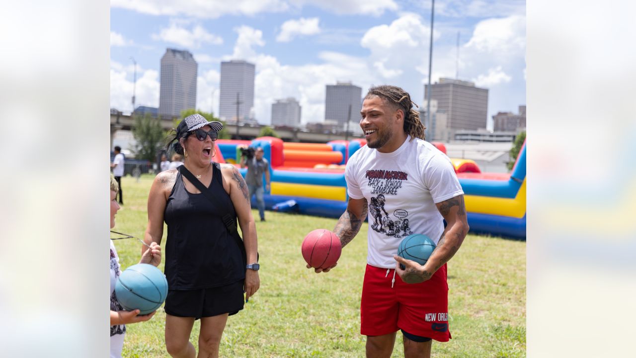 Saints Tyrann Mathieu hosts his 4th annual back-to-school jamboree - Canal  Street Chronicles