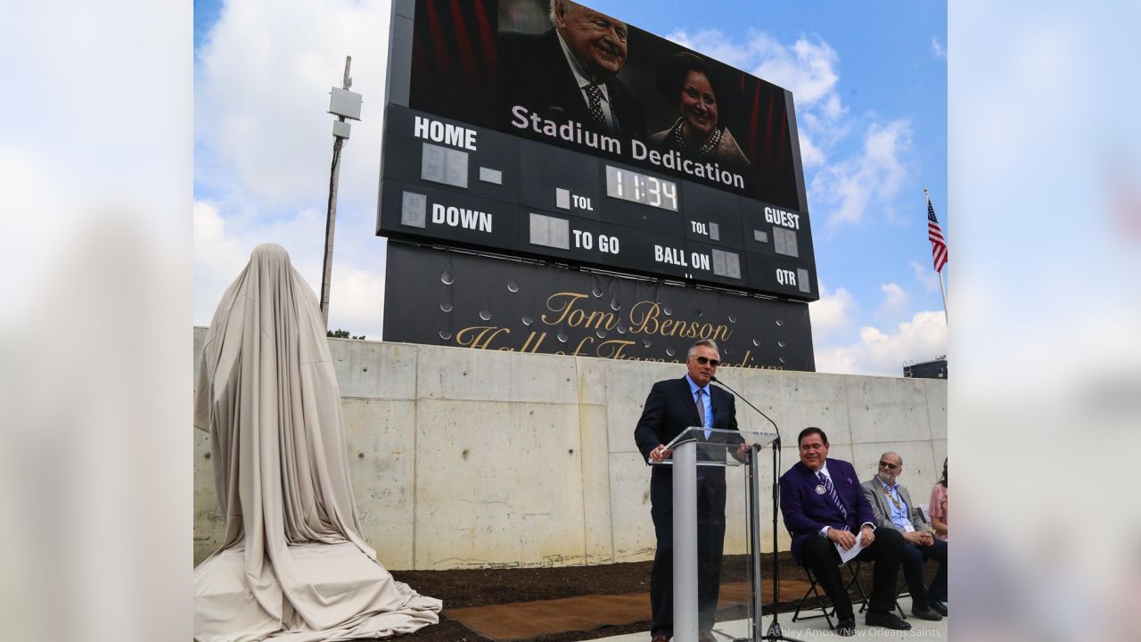 Phase one of the Tom Benson Hall of Fame Stadium unveiled in Ohio