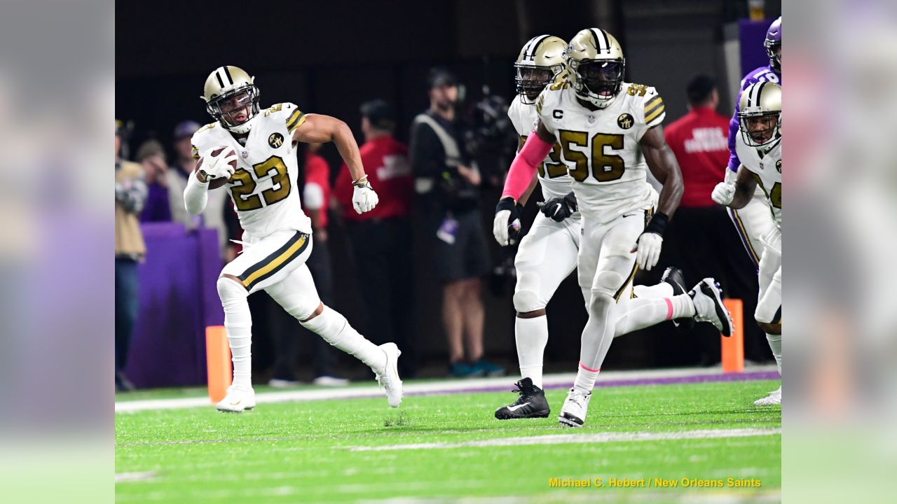 USA TODAY Sports - Take a peek at tonight's Nike color rush uniforms for  New Orleans Saints - Carolina Panthers #NFL