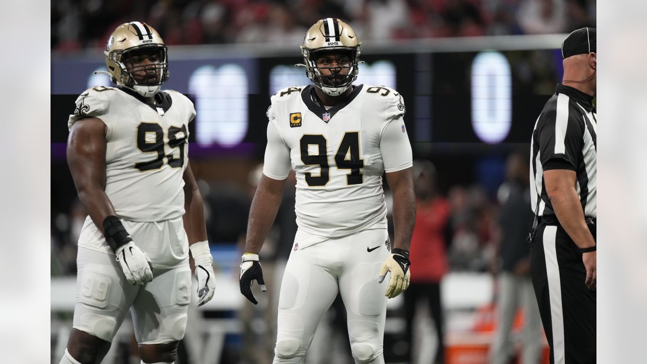 New Orleans Saints defensive end Cameron Jordan (94) celebrates