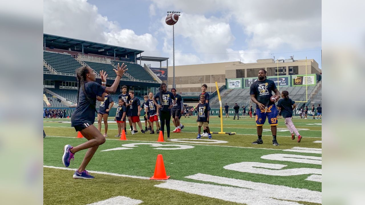 Saints' Cameron Jordan hosts football camp at Tulane's Yulman Stadium