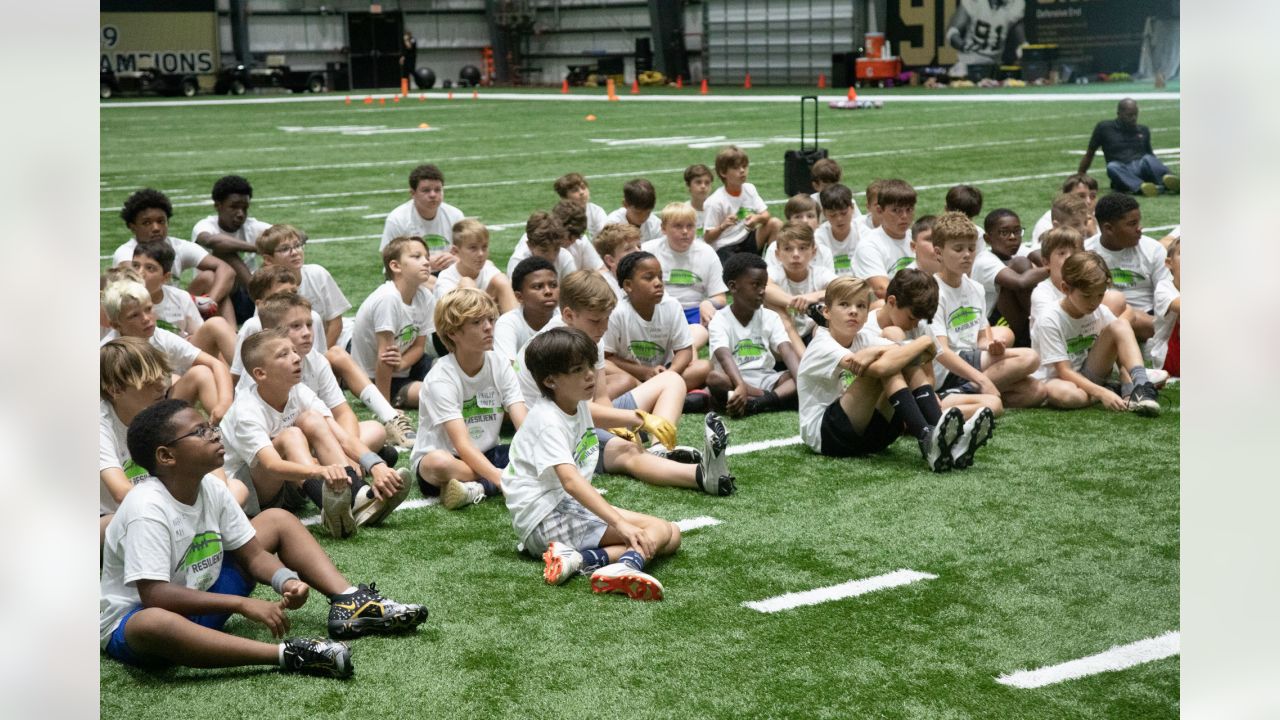 Photos: Steve Gleason, Team Gleason hosts youth football camp at Ochsner  Sports Performance Center