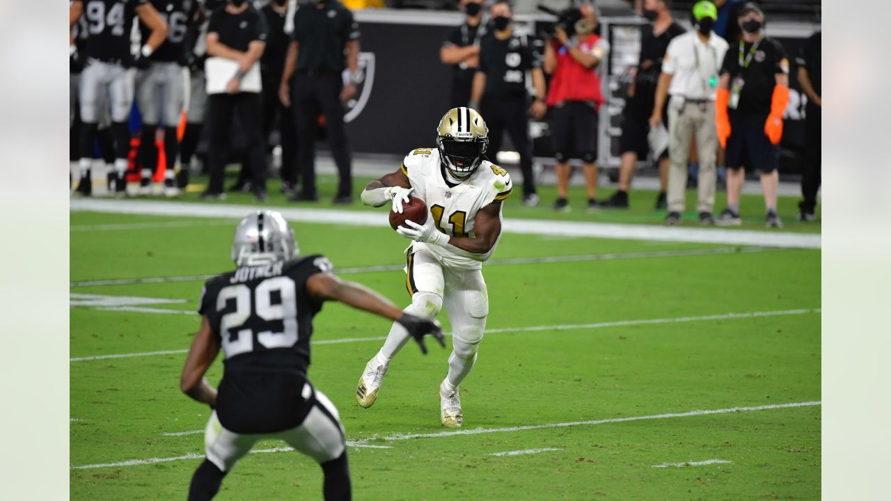 Raiders win 34-24 against Saints during first home game at