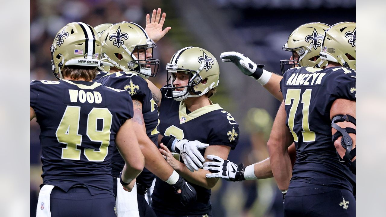 See New Orleans Saints kicker Wil Lutz's game-winning field goal.