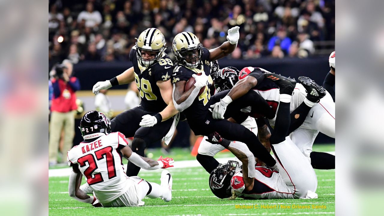 Game Balls from the Saints 31-17 Thanksgiving stuffing of the