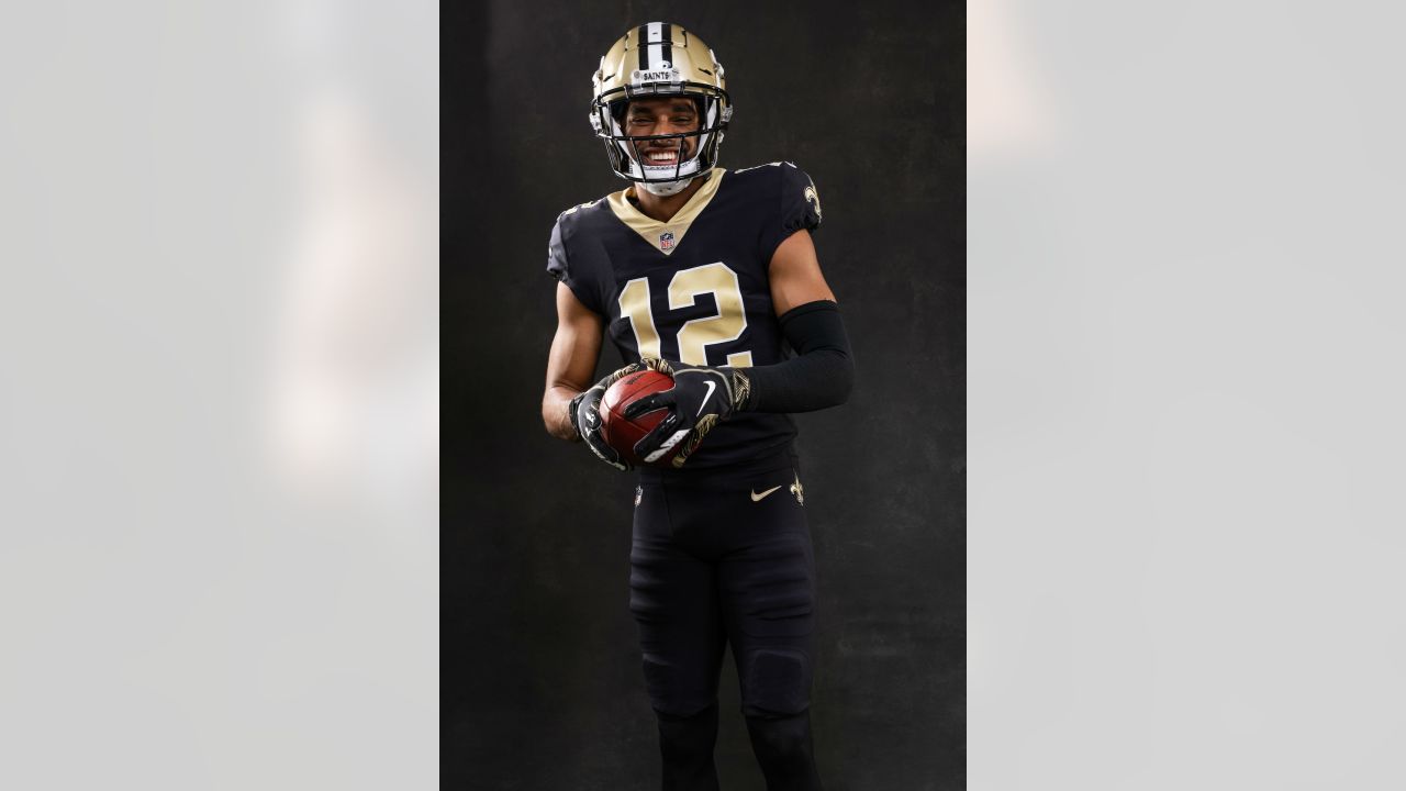 Chris Olave represents New Orleans Saints at NFLPA Rookie Premiere