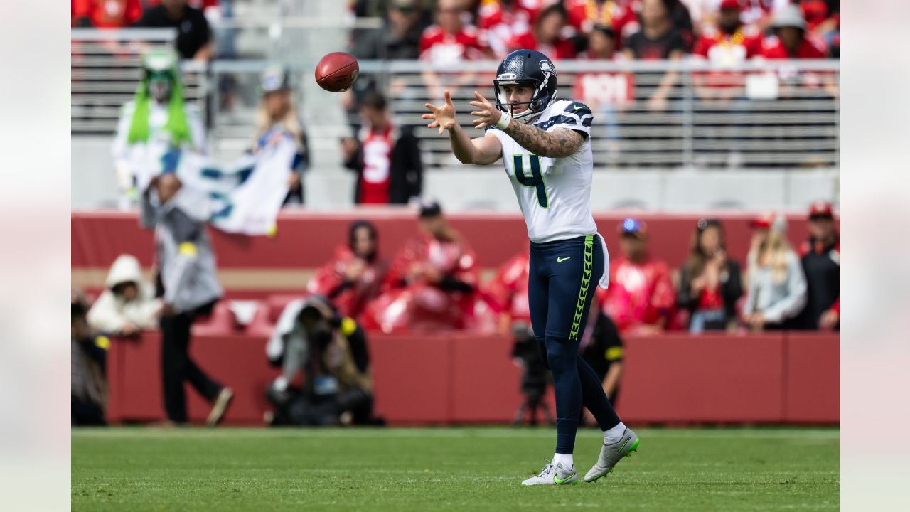 Seattle Seahawks safety Jerrick Reed II (32) celebrates during an NFL  pre-season football game against the Minnesota Vikings, Thursday, Aug. 10,  2023 in Seattle. (AP Photo/Ben VanHouten Stock Photo - Alamy