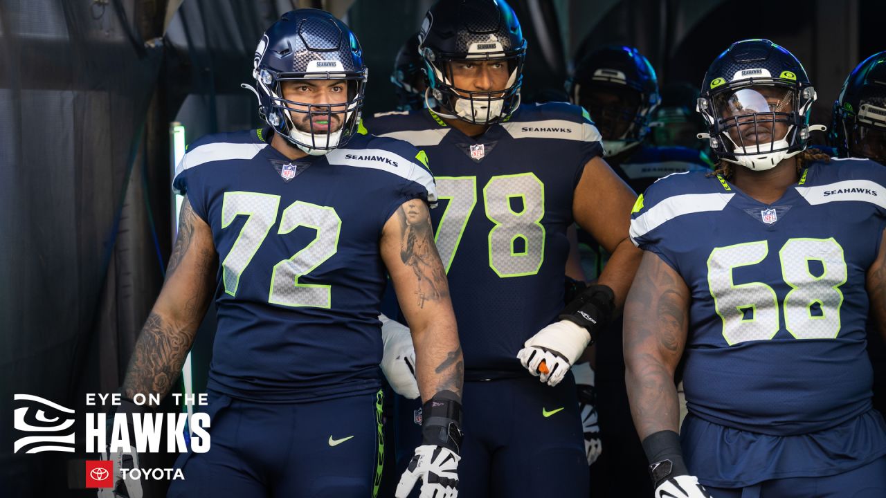 Seattle Seahawks - 1. This rookie class could make big contributions early.  2. The rookie tackles are adjusting quickly to playing in a pro-style  offense. 3. Running back Ken Walker III was “