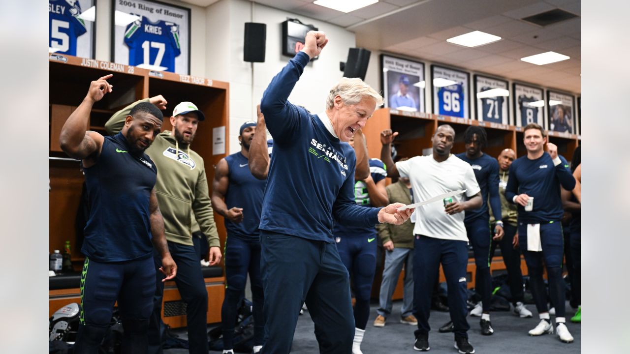 PHOTOS: Best Of Seahawks Postgame Celebration From Week 8 Win vs. Giants