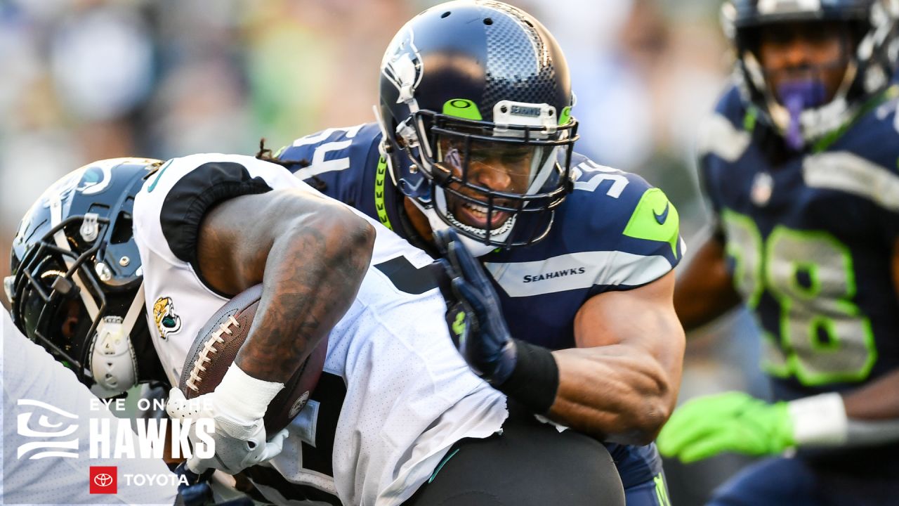 Seattle Seahawks' wide receiver Nate Burleson is tackled by