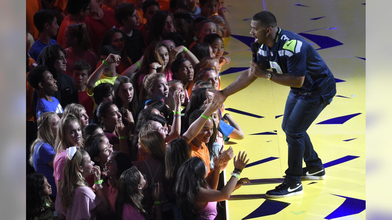 SpongeBob, slime and … Russell Wilson. Nickelodeon's circle grows