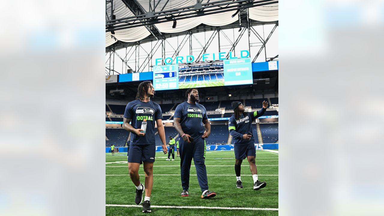 Seattle Seahawks linebacker Jon Rhattigan (59) walks on the field during  minicamp Tuesday, June 6, 2023, at the NFL football team's facilities in  Renton, Wash. (AP Photo/Lindsey Wasson Stock Photo - Alamy