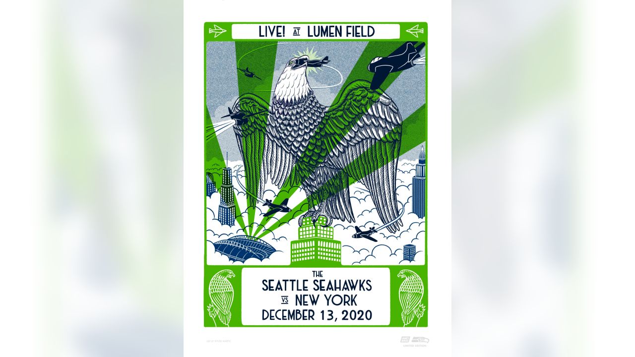 Seattle Seahawks - A bye week Gameday poster sale! Starting at 10:00 AM PST  tomorrow (11/18,) the Ames Bros are putting posters from the 2019 - 2021  all available for purchase. Each