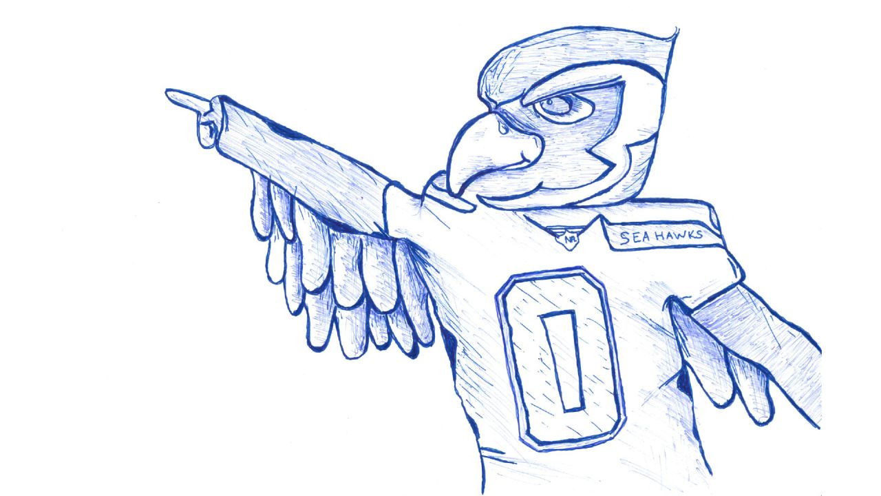 How to Draw the Seattle Seahawks Logo 