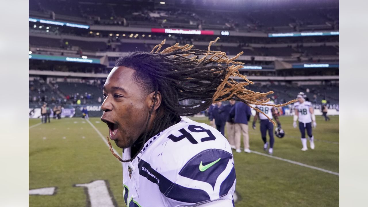 Seattle Seahawks safety Josh Jones (13) looks on during an NFL