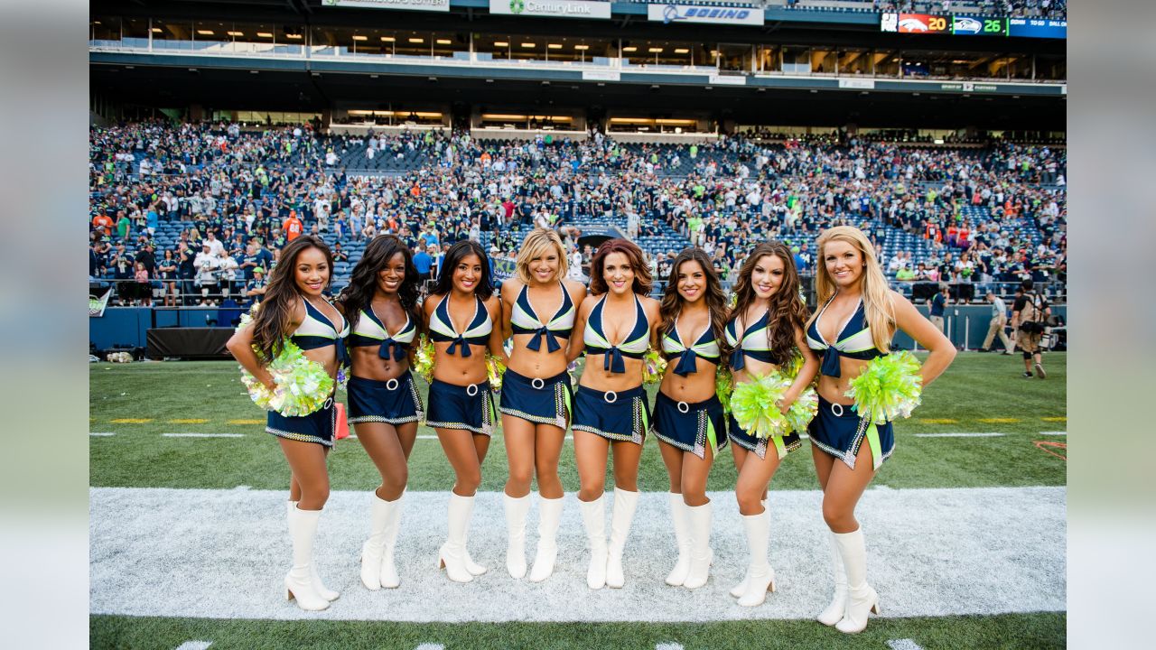 Seattle Seahawks dance Squad, The Sea Gals perform during the third quarter  in their game against the Arizona Cardinals at CenturyLink Field on  December 30, 2018 in Seattle, Washington. Seattle Seahawks beat