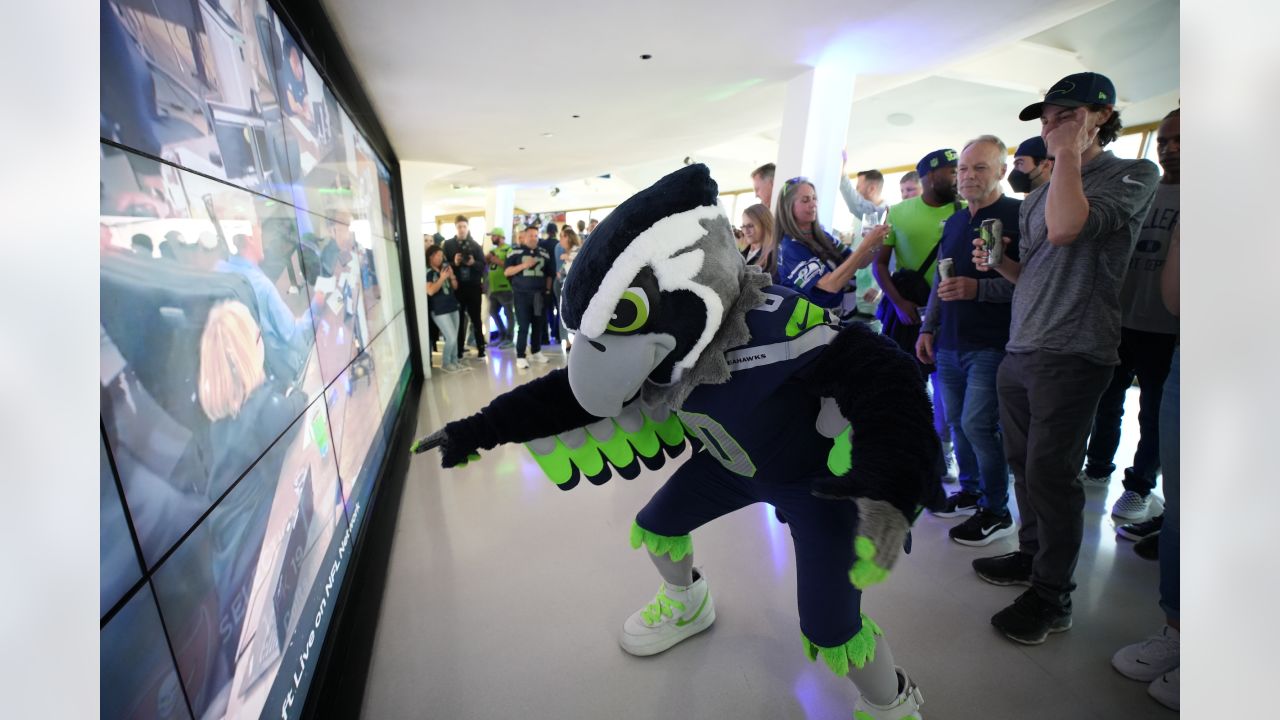 Seahawks celebrate NFL draft at the Space Needle