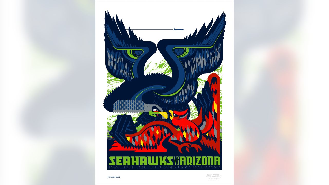 Seattle Seahawks - A bye week Gameday poster sale! Starting at 10:00 AM PST  tomorrow (11/18,) the Ames Bros are putting posters from the 2019 - 2021  all available for purchase. Each