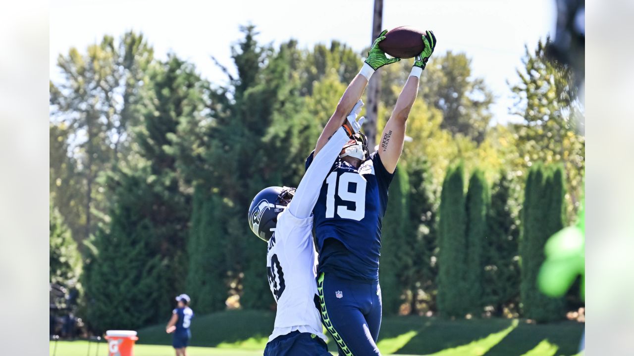 Seattle Seahawks linebacker Cam Bright (42) walks on the field during the  NFL football team's training camp, Thursday, July 27, 2023, in Renton,  Wash. (AP Photo/Lindsey Wasson Stock Photo - Alamy