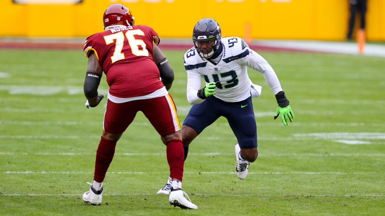 Seattle Seahawks' running back Leon Washington celebrates (33) their 41-36  win over the Super Bowl Defending Champions in the NFC's wild-card playoff  game on Saturday January 8, 2011 at Qwest Field in