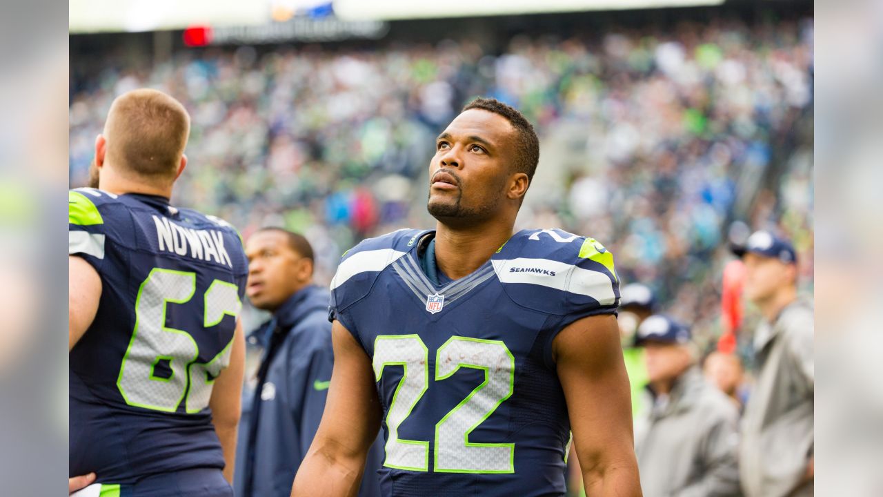 Seattle Seahawks - Seattle Seahawks' Merton Hanks (36) celebrates