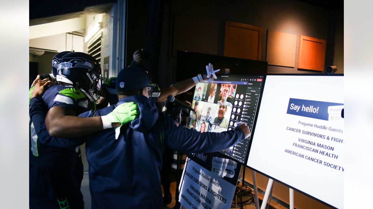 Seahawks Utilize Microsoft Teams For Pregame Huddle With Cancer