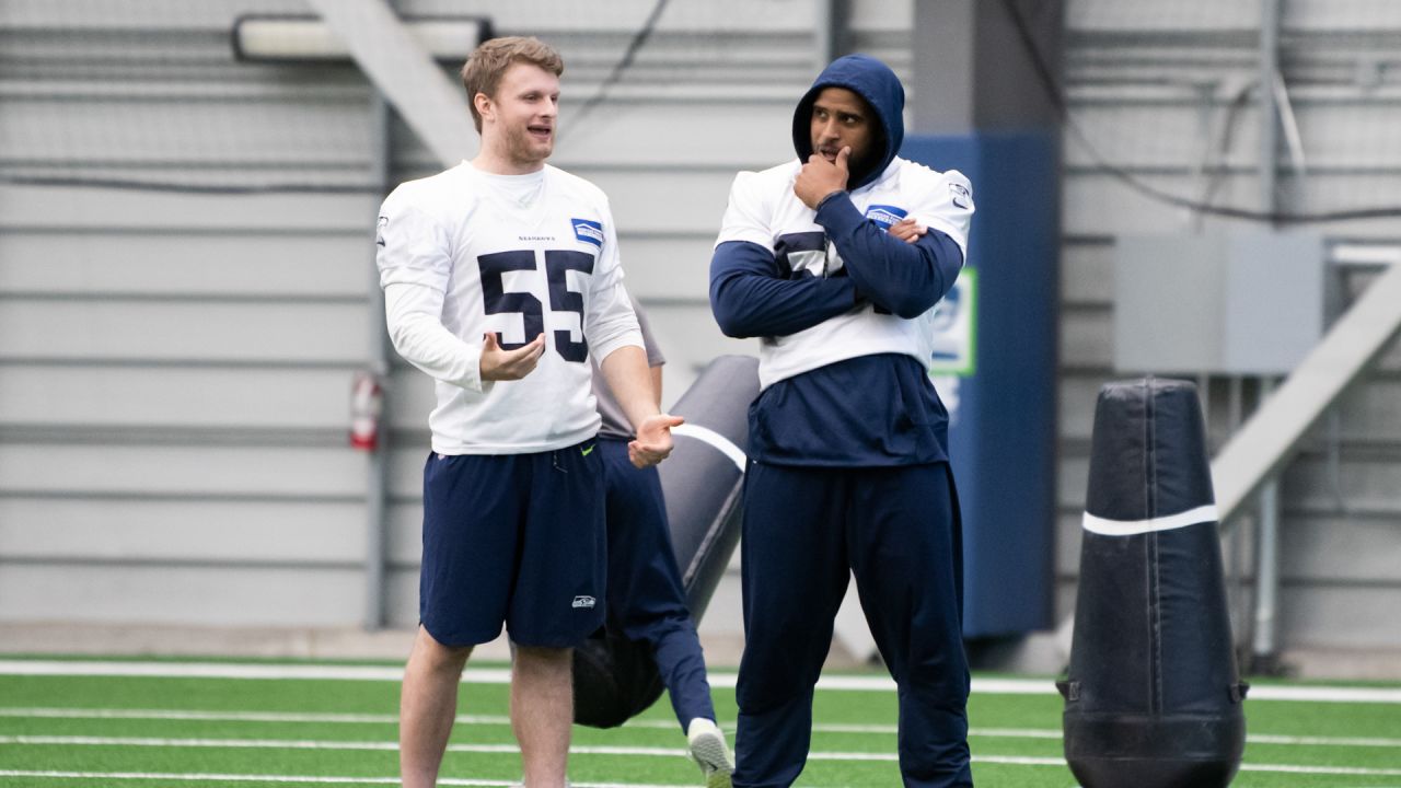 Seattle Seahawks linebacker Ben Burr-Kirven (55) during an NFL