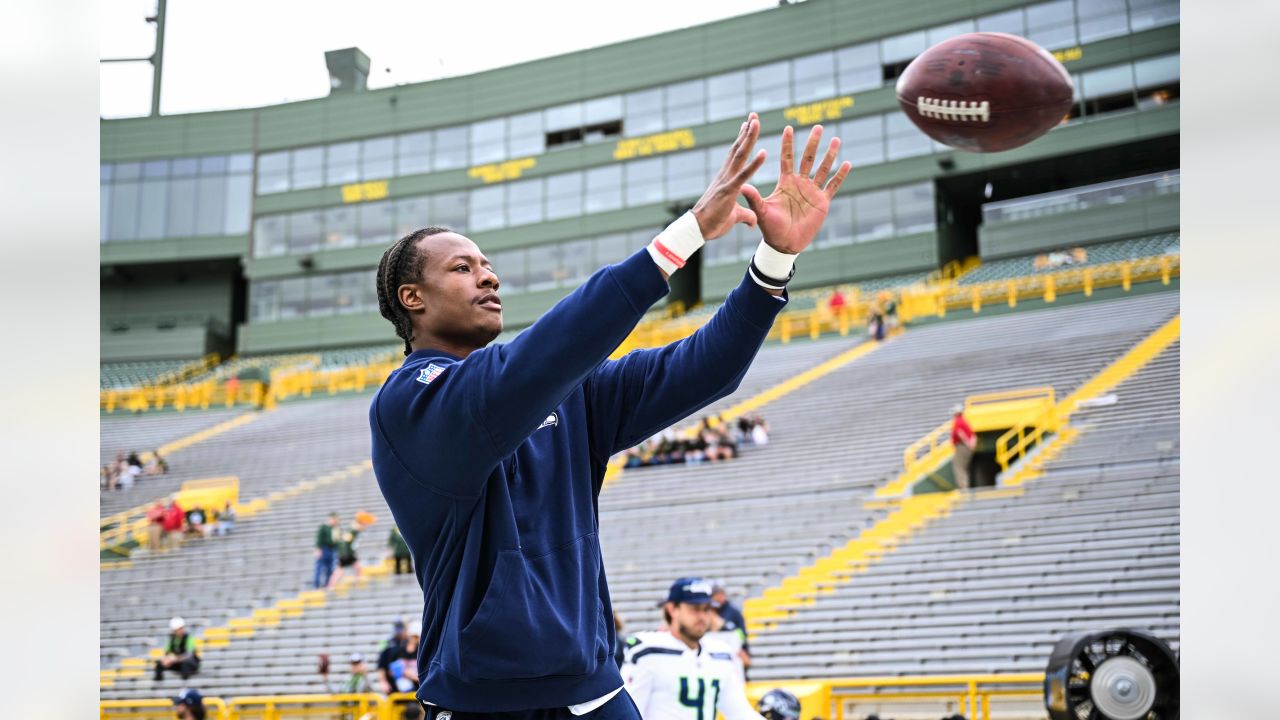 Seattle Seahawks wide receiver Tyler Lockett (16) rides a scooter after an  NFL preseason football game against the Minnesota Vikings in Seattle,  Thursday, Aug. 10, 2023. (AP Photo/Lindsey Wasson Stock Photo - Alamy