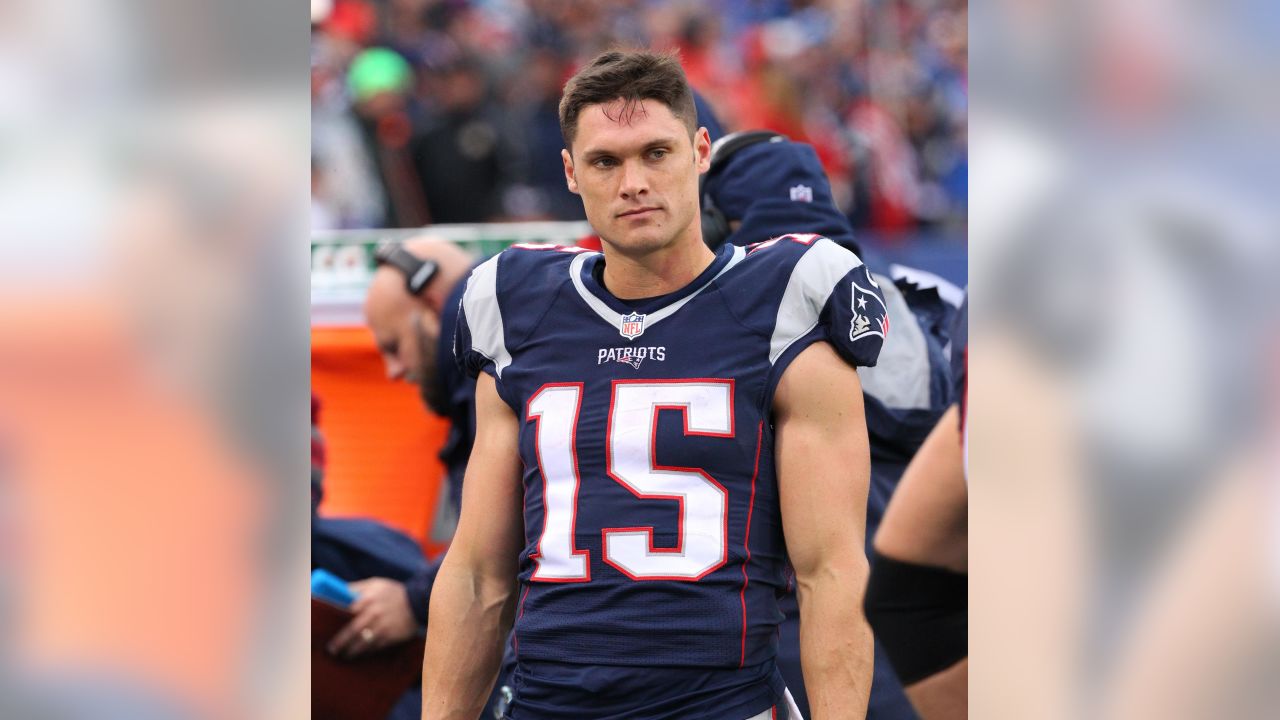 October 20, 2013: New England Patriots wide receiver Julian Edelman (11)  looks on with his helmet off during warm-ups prior to the NFL game between  the New England Patriots and the New