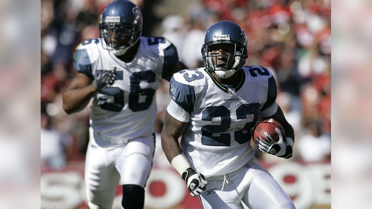 Seattle Seahawks cornerback Marcus Trufant stretches prior to drills  Thursday, Jan. 3, 2008, in Kirkland, Wash. Trufant, who was named to his  first Pro Bowl this season, will be a key player