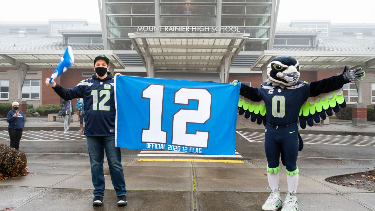 Honorary 12 Flag Raising At Mount Rainier High School For CHOOSE 180