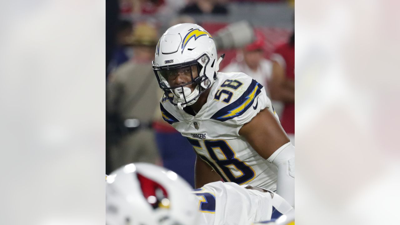 The Los Angeles Chargers start a play during the first half of an NFL  preseason football game against the Dallas Cowboys, Saturday, Aug. 20, 2022,  in Inglewood. (AP Photo/Gregory Bull Stock Photo 