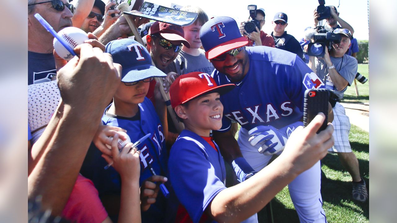 Russell Wilson at Texas Rangers Spring Training