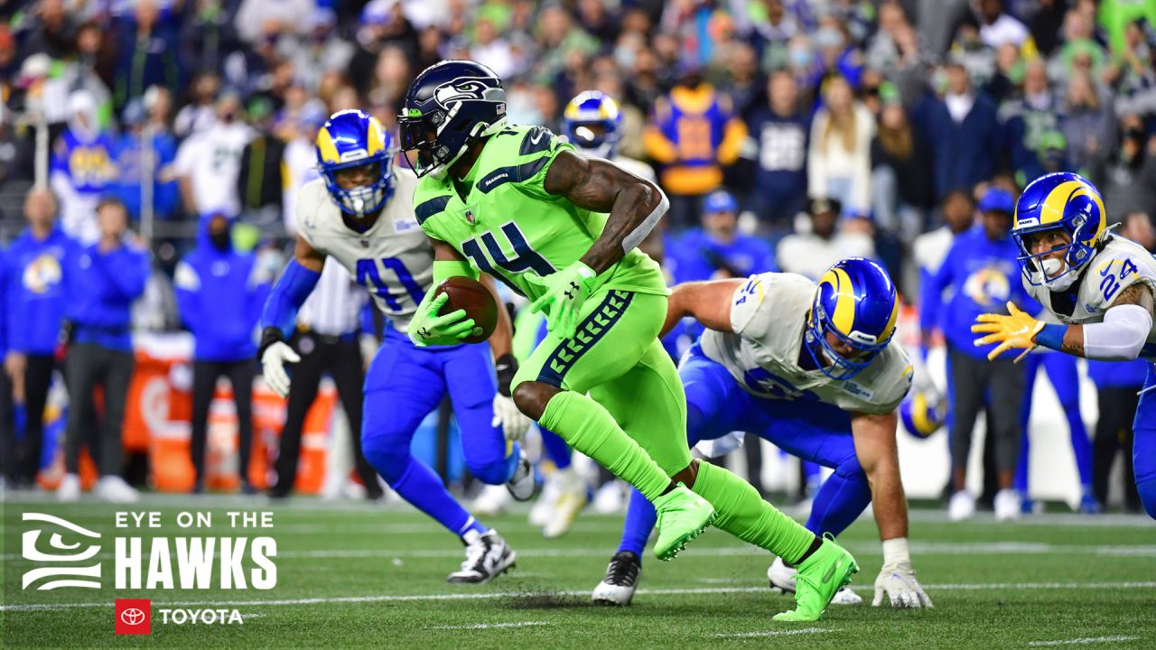 Seattle Seahawks punter Michael Dickson (4) punts before an NFL football  game against the Los Angeles Chargers , Sunday, Oct. 23, 2022, in  Inglewood, Calif. (AP Photo/Kyusung Gong Stock Photo - Alamy