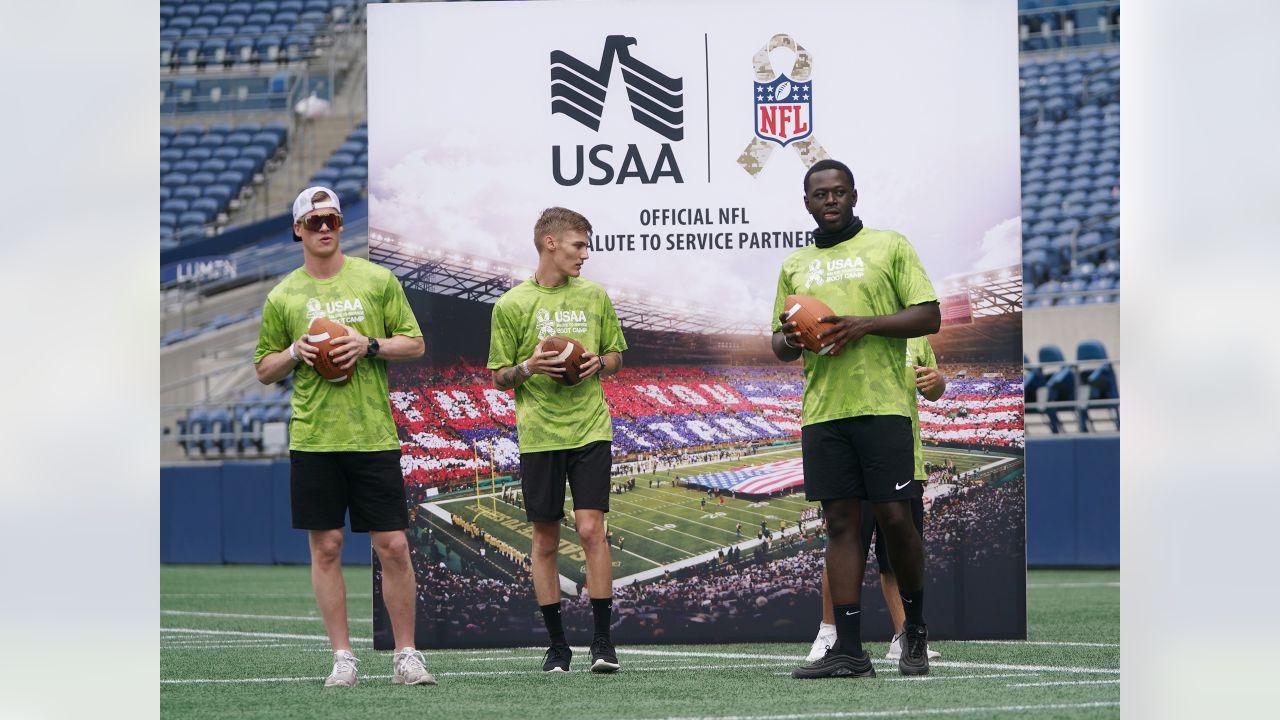 PHOTOS: Seahawks Host USAA Combine At Lumen Field