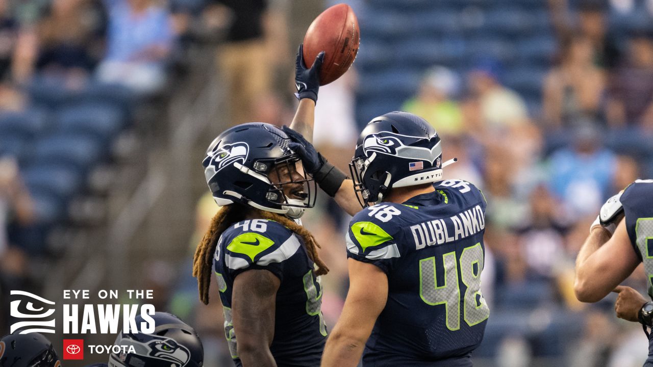 Seattle Seahawks linebacker Joel Dublanko (48) during an NFL