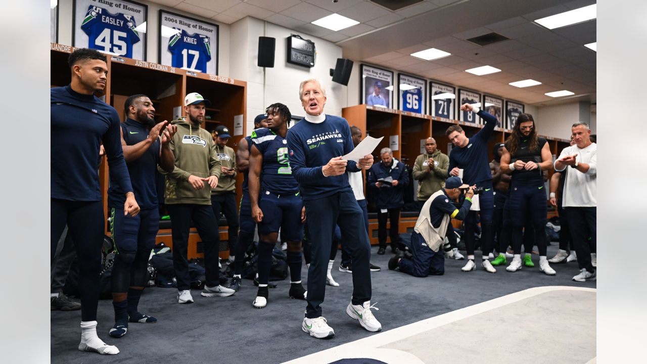 PHOTOS: Best Of Seahawks Postgame Celebration From Week 8 Win vs. Giants