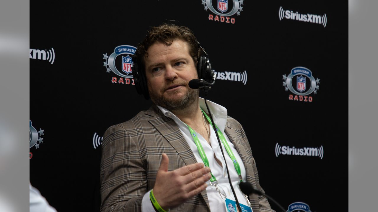 Seattle Seahawks former player and current radio broadcaster Steve Raible  waves during a halftime celebration of the 40th anniversary of the Seattle  Seahawks during an NFL football game against the Chicago Bears