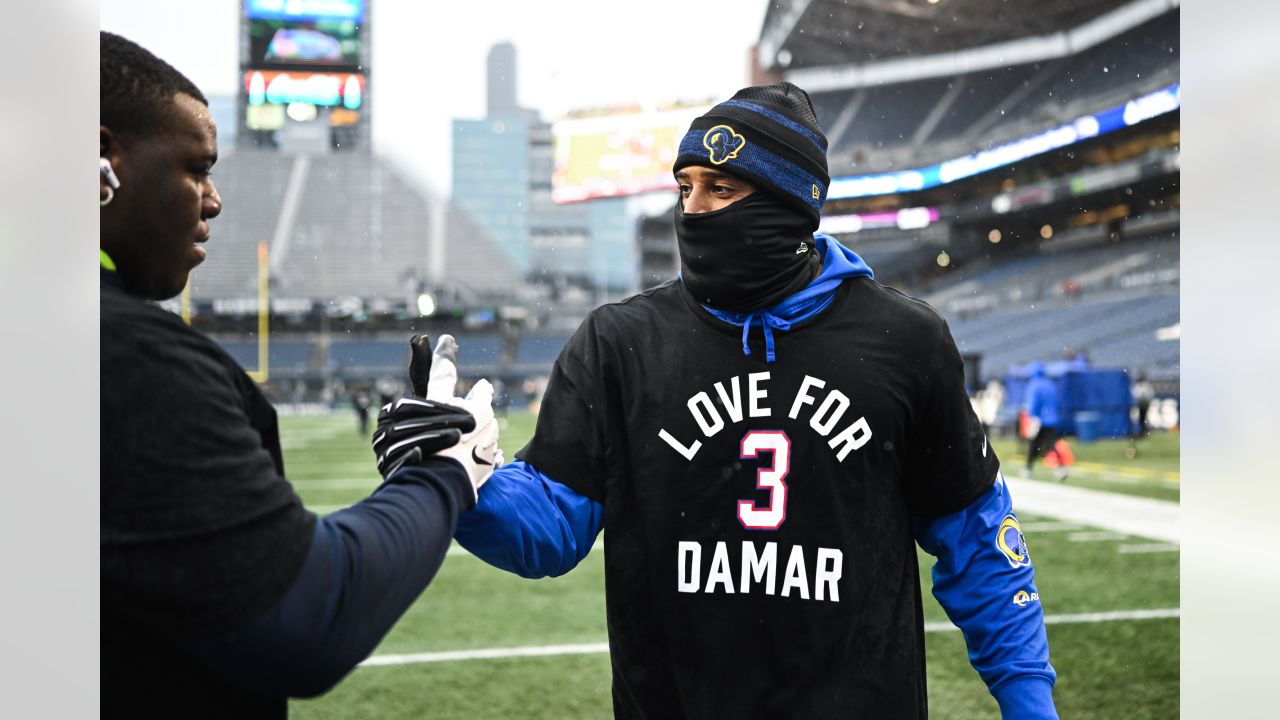 PHOTOS: Seahawks Show Love For Damar Hamlin During Pregame Warmups