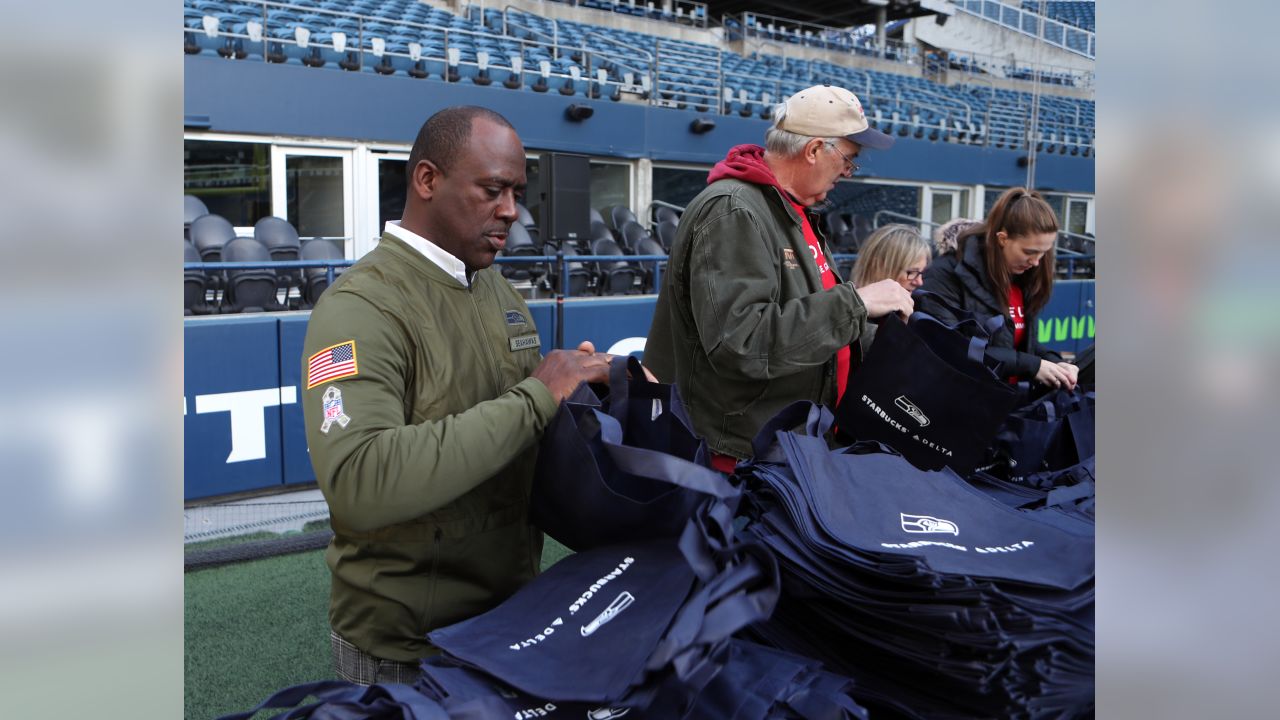 Seahawks, Military Members Place Decals On Helmets Ahead Of Thursday's  Salute To Service Game