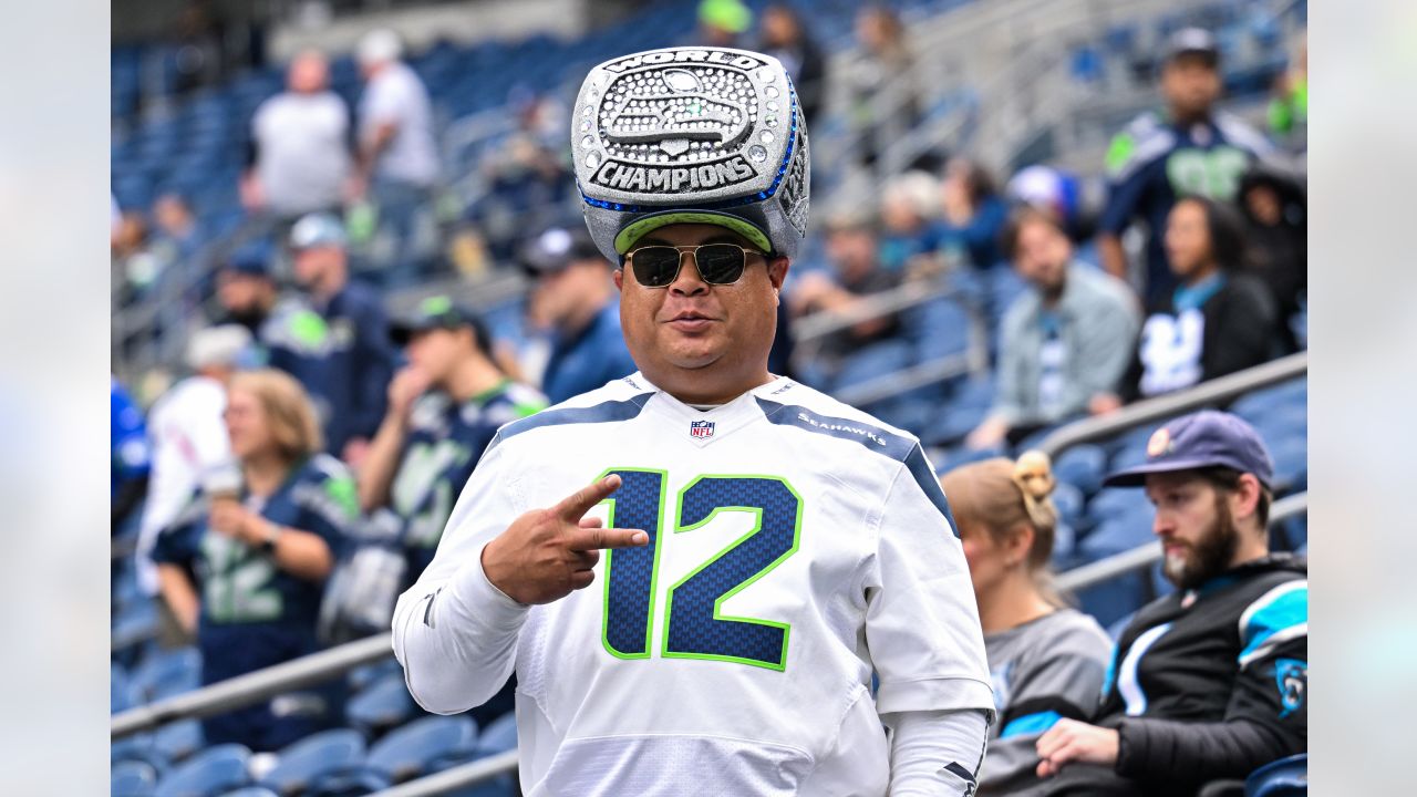 December 5, 2010; Seattle, WA, USA; Seattle Seahawks place kicker Olindo  Mare (10) kicks an extra point against the Carolina Panthers during the  third quarter at Qwest Field. Seattle defeated Carolina 31-14 Stock Photo -  Alamy