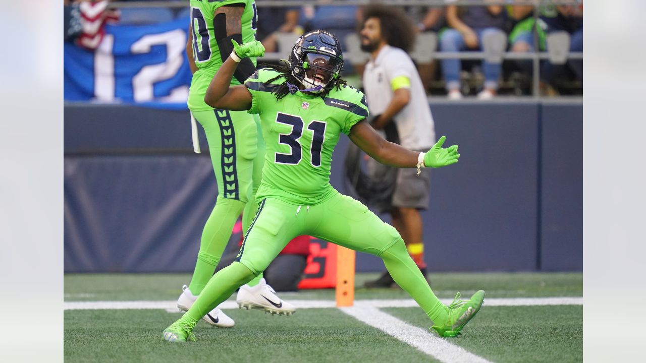 Youth Nike Shaquem Griffin Neon Green Seattle Seahawks Color Rush