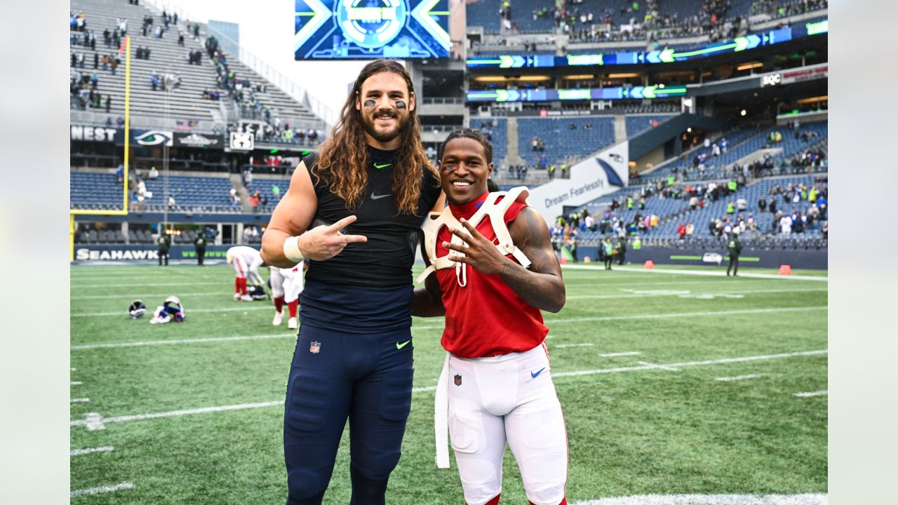 PHOTOS: Best Of Seahawks Postgame Celebration From Week 8 Win vs. Giants