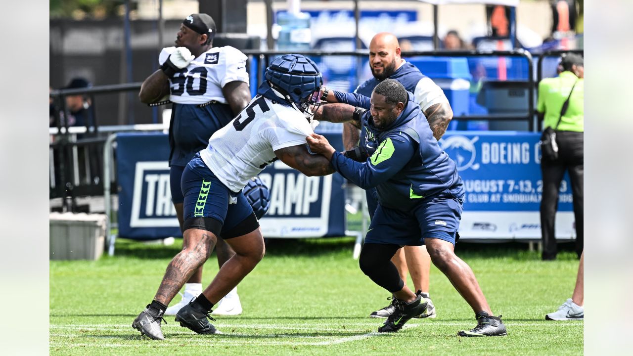 PHOTOS: Seahawks Players Practice In Preparation For Their First