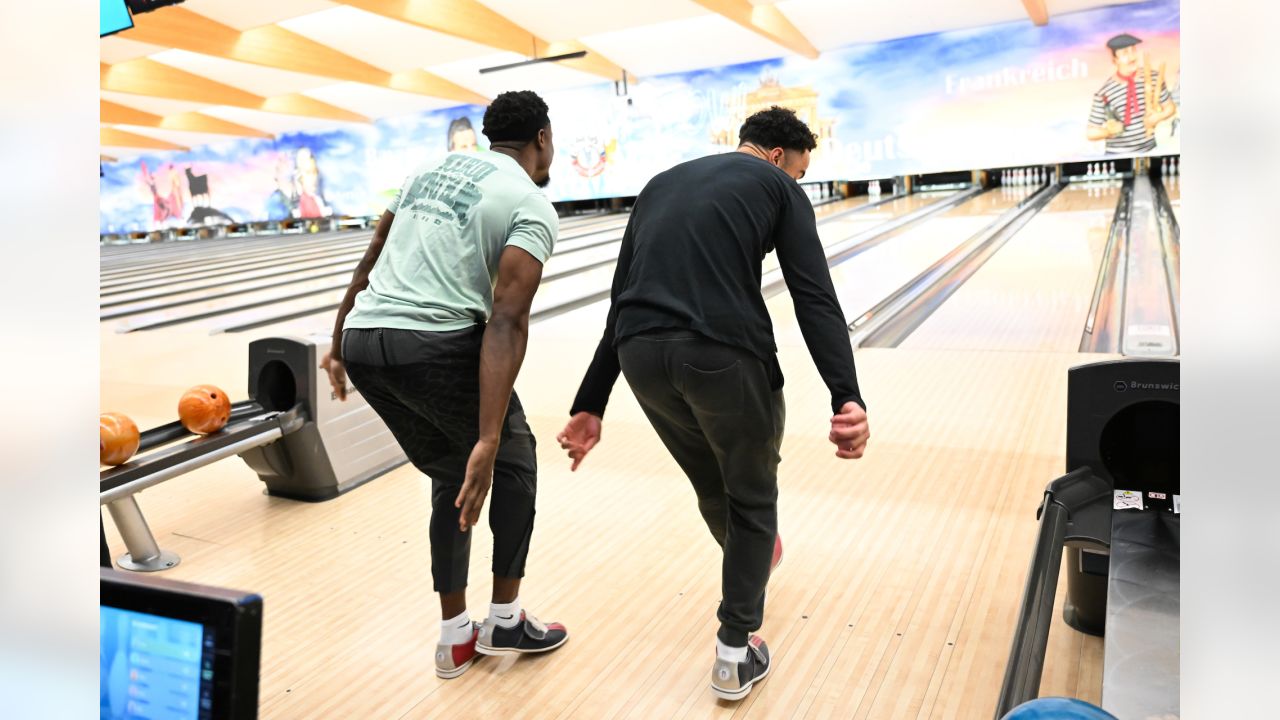 PHOTOS: Seahawks Hit The Bowling Lanes In Munich