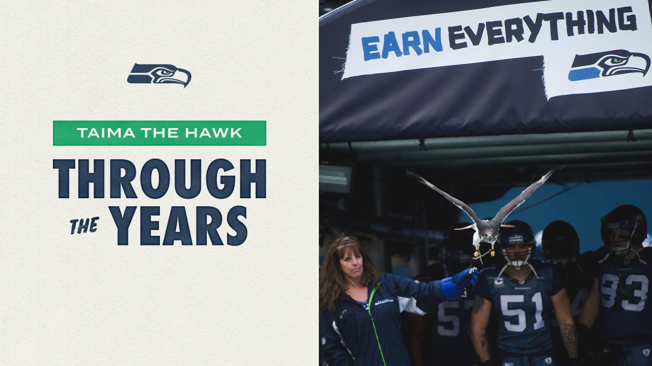 Seattle Seahawks' Live Hawk Taima Lands on Fan's Head During Game