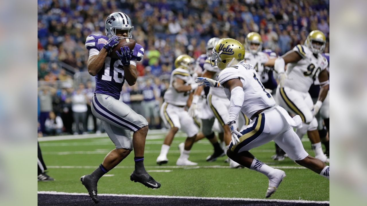 Sept. 24, 2011 - Miami, Florida, U.S - Kansas State wide receiver Tyler  Lockett (16) runs with the ball during the game between Kansas State and  Miami at Sun Life Stadium, Miami