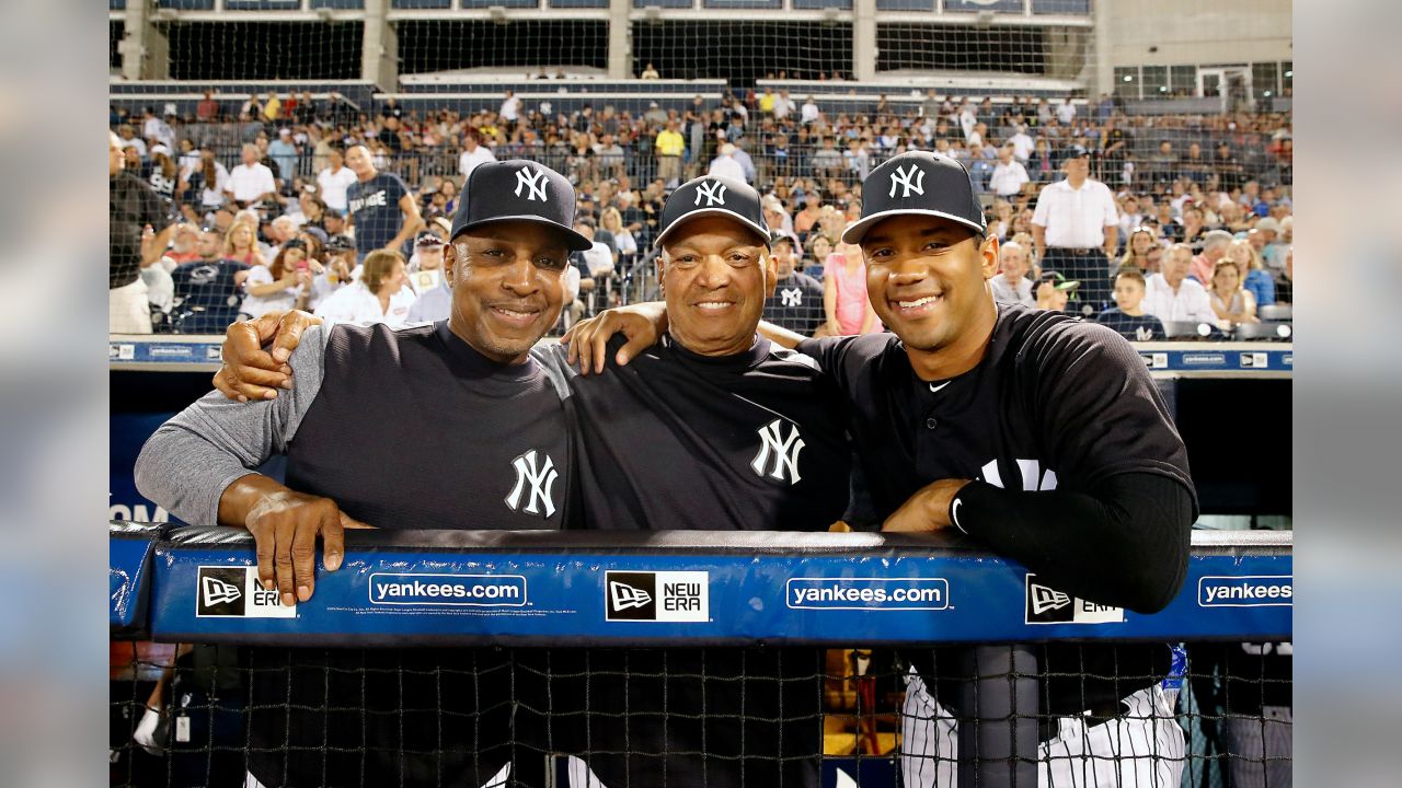 NFL - Russell Wilson attends New York Yankees Spring